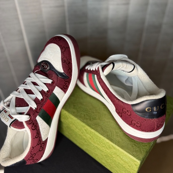 Red Gucci sneaker /Red Gucci screener sneaker - Picture 6 of 10